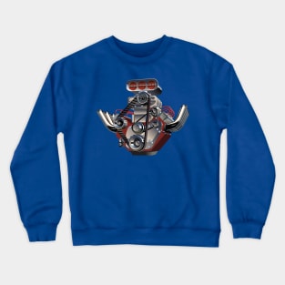 Cartoon Turbo Engine Crewneck Sweatshirt